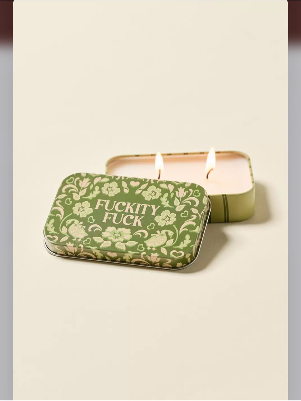 Urban Outfitters sentiments exclusive Tin   Scented Candle